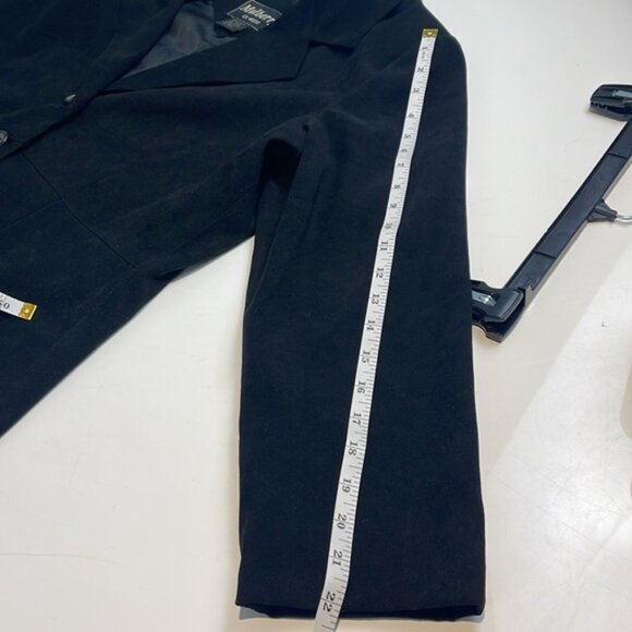 Mulberry Blazer Black Faux Suede Size 12 - Picture 10 of 10